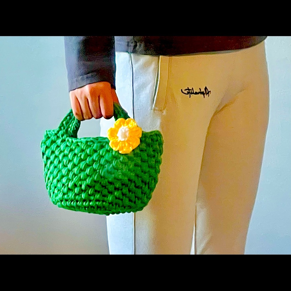 Handmade Crochet mini tote